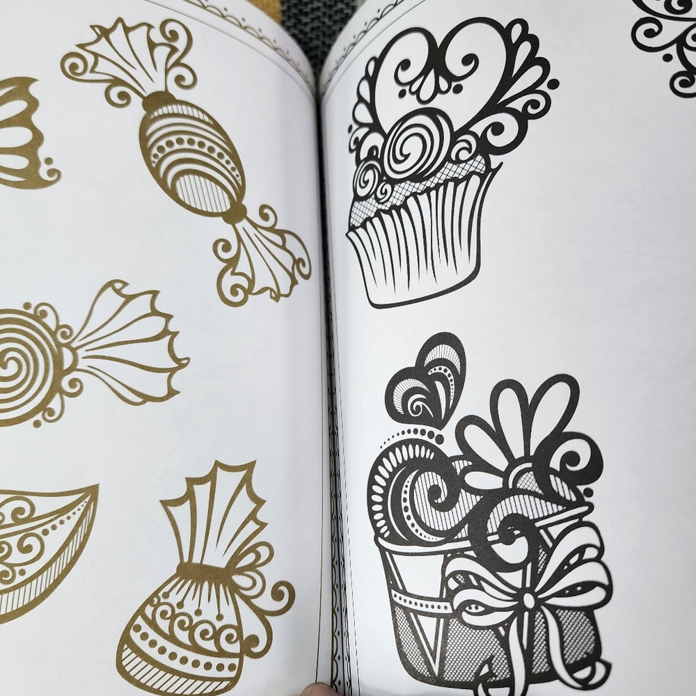Magic Gold Adult Coloring Book. NEW. - Picture 3 of 7